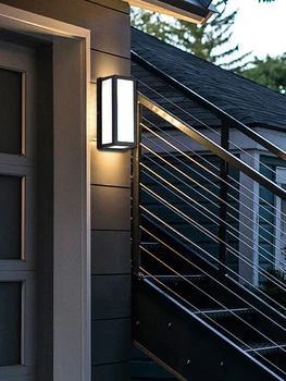 Светодиодный наружный влагостойкий алюминиевый настенный светильник для балкона, коридора, наружного освещения стен, наружного освещения внутреннего двора, настенного светильника