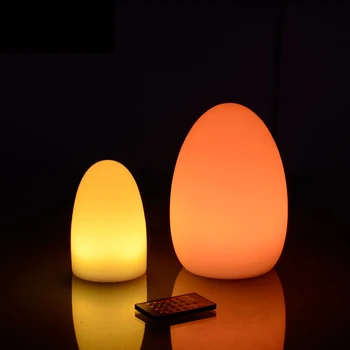 Светодиодный светильник Egg Light, овальные лампы для газона, наружное садовое освещение, ночник для дома, спальни, ресторан, отель, бассейн, уличный фонарь