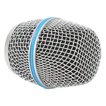 Сетчатая решетка с шаровой головкой микрофона, Внутренний поролоновый фильтр, Решетка из нержавеющей стали, Замена шаровой головки микрофона