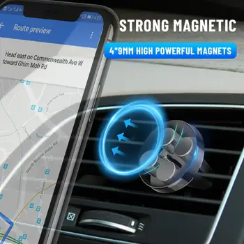 Сильный магнитный автомобильный держатель телефона Мобильное Крепление Смартфон с поддержкой GPS Для iPhone 13 12 11 Pro Max Huawei Xiaomi Samsung LG