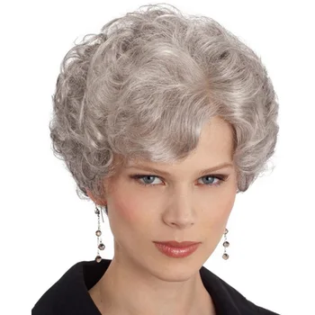 Синтетический кудрявый волнистый парик Женский Натуральный Кудрявый Афро Парик для белых женщин