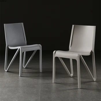 Скандинавский обеденный стул, уличный пластиковый стул, повседневные обеденные стулья, Модная простая индивидуальность, креативный стул со спинкой, мебель для дома