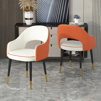 Скандинавский роскошный обеденный стул Кресло для отдыха Современные минималистичные обеденные стулья Ресторанная спинка Мебель Cadeira De Jantar