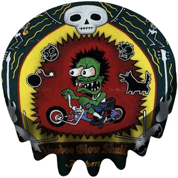 Скатерть испаноязычной ска-панк-группы The Green Monsters Ride A Bicycle От Ho Me Lili для декора столешницы