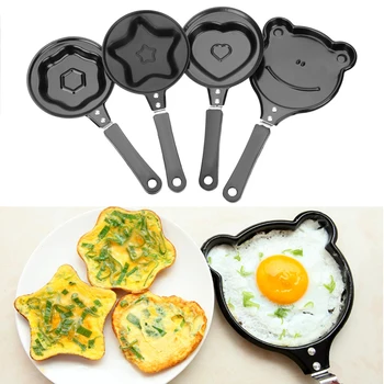 Сковорода для жарки яиц на завтрак, Форма для яиц, Перевернутая форма для омлета, Антипригарная сковорода, блинница, Кухонные инструменты Mini