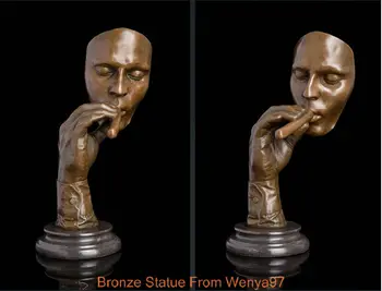 Скульптура в стиле ар-деко, курящая сигару 