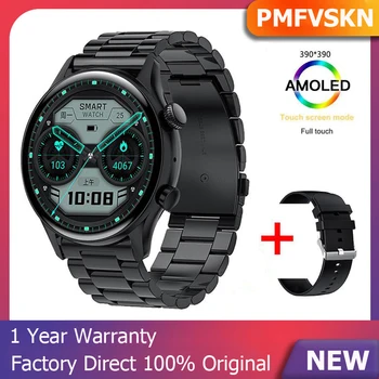 Смарт-часы AMOLED, NFC, водонепроницаемый IP68, Bluetooth-вызов, всегда на дисплее, умные часы, пульсометр, мужские спортивные часы