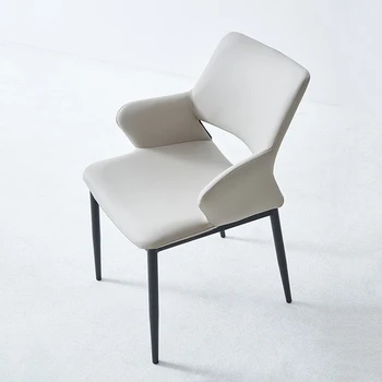 Современная гостиная, Белые стулья, Скандинавский промышленный дизайн, Обеденный стол, стулья, Офисное помещение, Кресло Nordic Sillon, гостиная