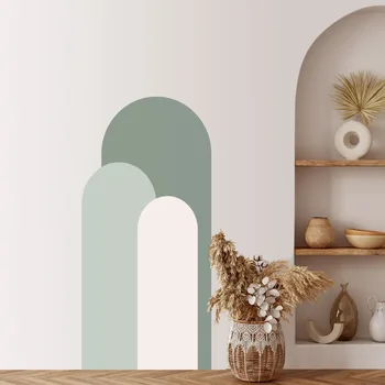 Современные минималистичные однотонные наклейки на стены, обои для двери в гостиную, украшения стен дома, художественные наклейки из ПВХ