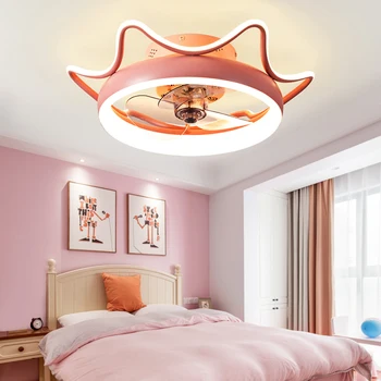 Современный декор детской спальни светодиодный потолочный вентилятор лампа столовая потолочные вентиляторы с подсветкой лампы дистанционного управления для гостиной