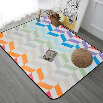 Современный ковер скандинавской простоты Для гостиной, спальни, коврики для чайного столика, нескользящие коврики с геометрическими узорами, ковры