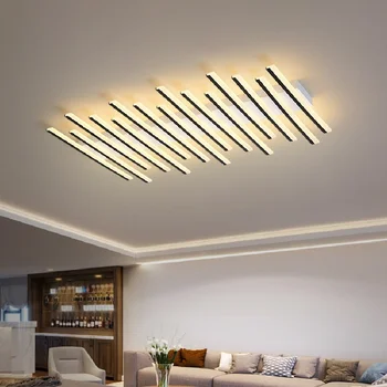 Современный минималистичный потолочный светильник для гостиной в скандинавском стиле для спальни Fishbone Line Home Атмосферный Художественный потолочный светильник