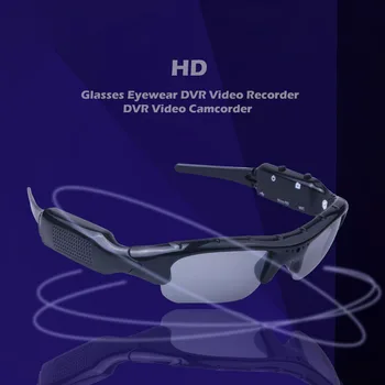 Солнцезащитные очки для видеорегистратора, очки для камеры HD, Аудиовидеомагнитофон, видеокамера DVR для езды на велосипеде, вождения, катания на лыжах, экшн-камера