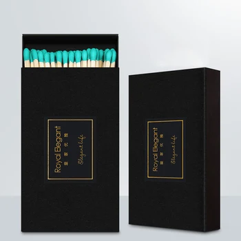 Специальные спички длиной 10 см для ароматических свечей, креативные сигарные спички, Матрешки из черного золота, 60 спичек, аксессуары для фотосессии.