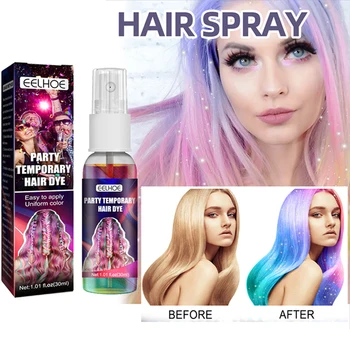 Спрей-краска для волос, временная краска для волос, осветлитель для волос для девочек, не повреждающий уникальные прически, легко окрашиваемые краска для волос