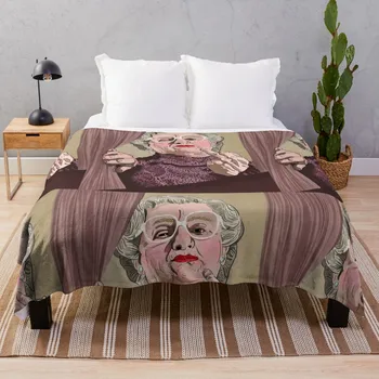 Средний палец Миссис Даутфайр - Иллюстрация - Робин Уильямс - Одеяло FilmThrow Декоративное Покрывало Moving Blanket