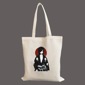 Сумка через плечо Dororo Hyakkimaru Manga, студенческая женская сумка, многоразовые сумки для покупок, холщовая сумка-тоут, ручные сумки для покупок