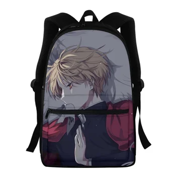 Сумки для книг FORUDESIGNS с изображением персонажей японского аниме, студенческая школьная сумка с регулируемым плечевым ремнем, рюкзаки