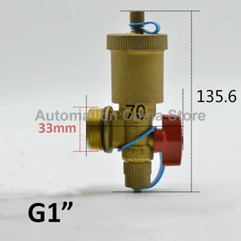 Трехходовой латунный никелированный водоотделитель Многофункциональный автоматический выпускной клапан G1 