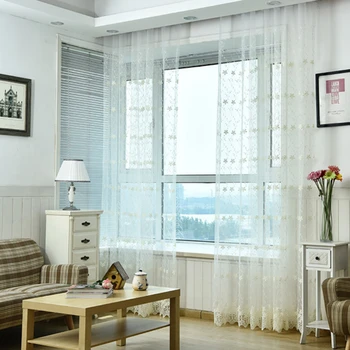 Тюлевая занавеска с цветочным рисунком для гостиной, продвижение, Короткое окно, кухонная занавеска, балдахин для декора окон Cortina