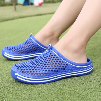Удобные Дышащие сандалии для бассейна с отверстиями 2023 Новая Летняя Спортивная обувь на открытом воздухе Повседневные Спортивные Повседневные Легкие тапочки