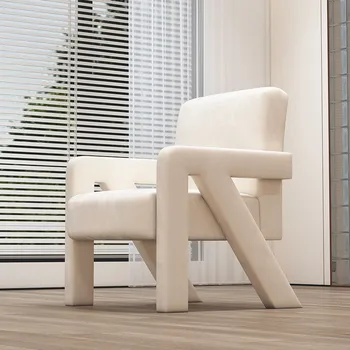 Удобные обеденные стулья из скандинавского металла, Современный кожаный стул для чтения в саду, Дизайнерская мебель для спальни, Кухонная мебель Cadeiras