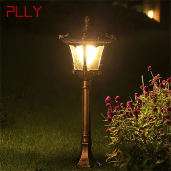 Уличные газонные фонари PLLY, ретро-коричневая садовая лампа, светодиодная водонепроницаемая IP65, декоративная для дома, для дуплекса