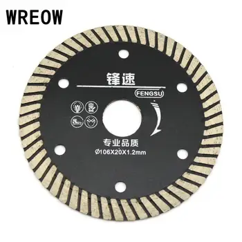 Ультратонкое Алмазное дисковое полотно для циркулярной пилы 106 мм Алмазный диск для керамической плитки и гранита Turbo Saw Blade Cutter Tool 200rmp E3