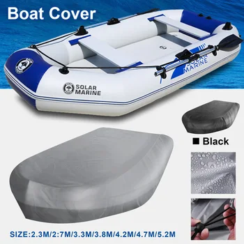 Универсальные чехлы 210D, черные, серые, V-образные, водонепроницаемые, защищенные от ультрафиолета, на шнурке, надувная лодка, рыболовная лодка, чехлы для каяков