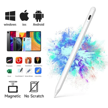 Универсальный стилус для IOS Android Windows, магнитная сенсорная ручка для iPad, Apple Pencil для Samsung Galaxy Tab, Xiaomi Tablet Pen