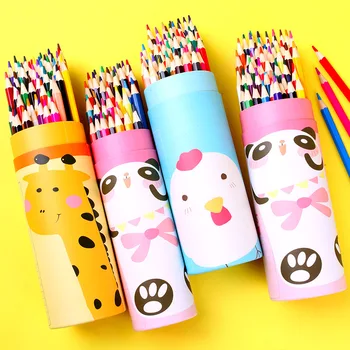 Учащиеся начальной школы Хунсин, цветные карандаши, цветные свинцовые карандаши ручной росписи, 48 цветов, 36 цветов, окрашенные C