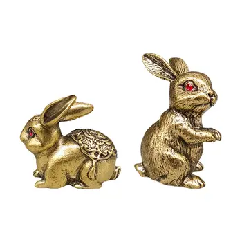 Фигурки кроликов Орнамент Миниатюрные маленькие настольные украшения для тумбочек