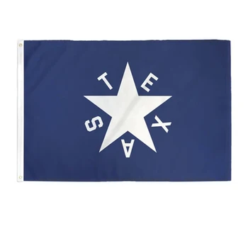 Флаг штата Техас De Zavala 3x5 футов 150X90 см, баннер из 100D полиэстера, изготовленные на заказ люверсы для рекламы, развевающиеся
