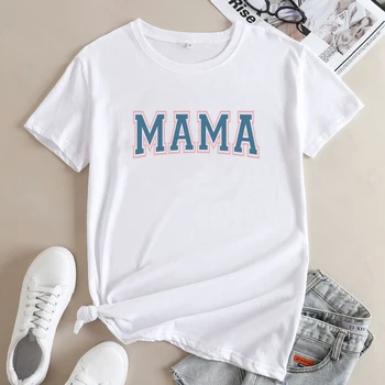 Футболка для мамы из 100% хлопка, модные женские топы, футболки для мам-хипстеров, Винтажные футболки в подарок на День Матери