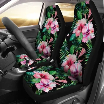 Чехлы для автомобильных сидений Hawaii Tropical Hibiscus 8, упаковка из 2 универсальных защитных чехлов для передних сидений