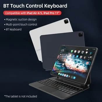 Чехол-клавиатура для Ipad Pro 11 12,9 10,9 Air 4 5 2021 2020 2018, магнитный трекпад, беспроводная клавиатура, Bluetooth, клавиатура для iPad