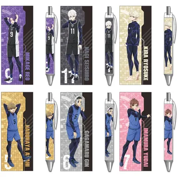 Шариковая ручка с мультяшным синим замком BACHIRA MEGURU Chigiri Hyoma Нейтральная ручка Студенты Пишут Анимацию Канцелярские принадлежности для дома