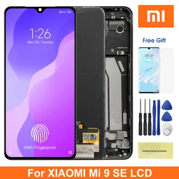 Экран дисплея для Xiaomi Mi 9 SE ЖК-дисплей с Сенсорным экраном Digitizer с Рамкой Для Xiaomi Mi 9SE Mi9 SE Замена M1903F2G