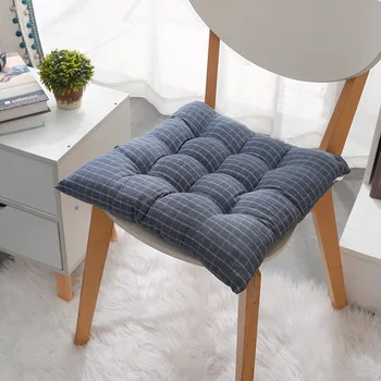 Японская клетчатая подушка для стула, утолщенный офисный студенческий коврик для обеденного стола, татами, подушки для медитации